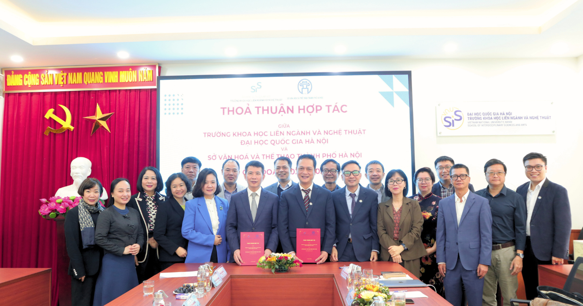 Trường KHLN&NT và Sở Văn hoá Thể thao thành phố Hà Nội đồng hành trong phát triển công nghiệp văn hoá và sáng tạo Thủ đô